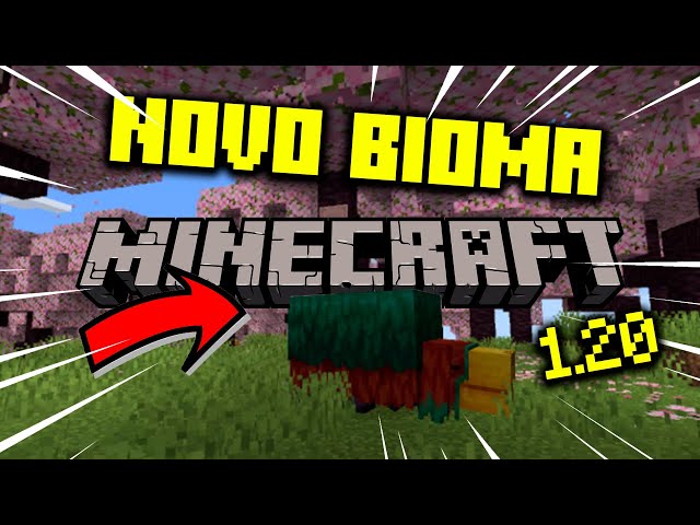 MINECRAFT 1.20 - TESTEI UMA VILA DO BIOMA DE CEREJEIRA! MAIS UM GRANDE  TRABALHO DA COMUNIDADE 