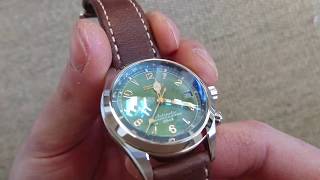 Seiko Alpinist srarb017, upgraded with a srp77x double dome sapphire crystal.  - YouTube