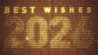 Best Wishes 2026 – Golden Happy New Year Animation Loop 🥂🎉