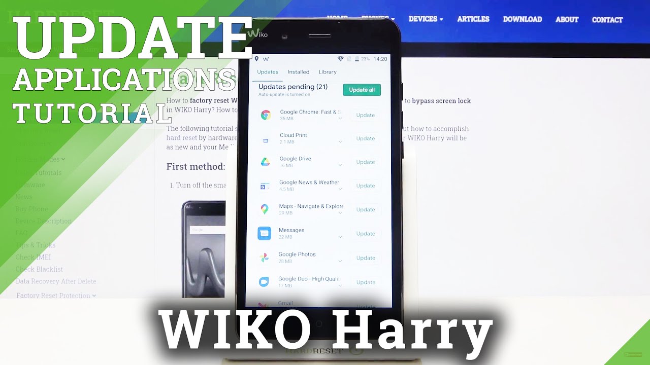 How to Update Apps in WIKO Harry – Find App’s Ready to Update - YouTube