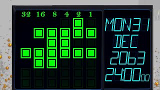 BCG 24 Minutes Stopwatch (LED Binary Calendar Year 2000-2063) Remix Super Mario 3D Land Clock Tower