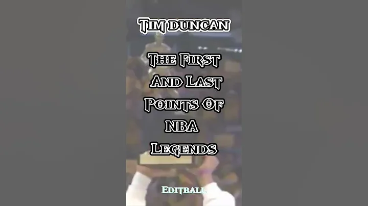 The First and Last Points of Tim Duncans Career 🔥🔥 #shorts