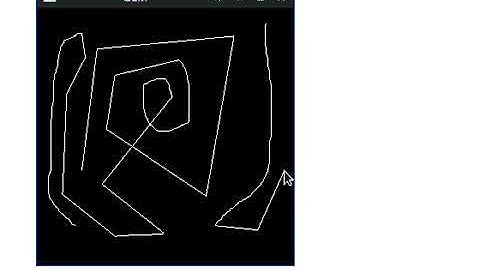 Pd - Puredata GEM line drawing 2022 Will Blackhurst