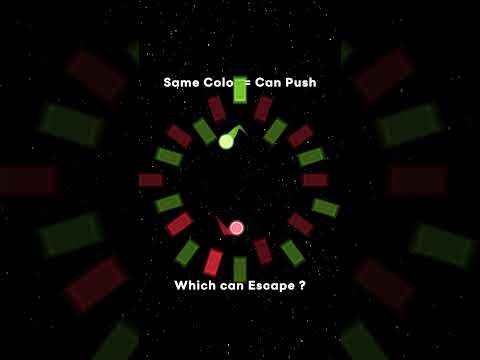 Which color Escape first? #oddlysatisfying #asmr #games #bouncingballのサムネイル