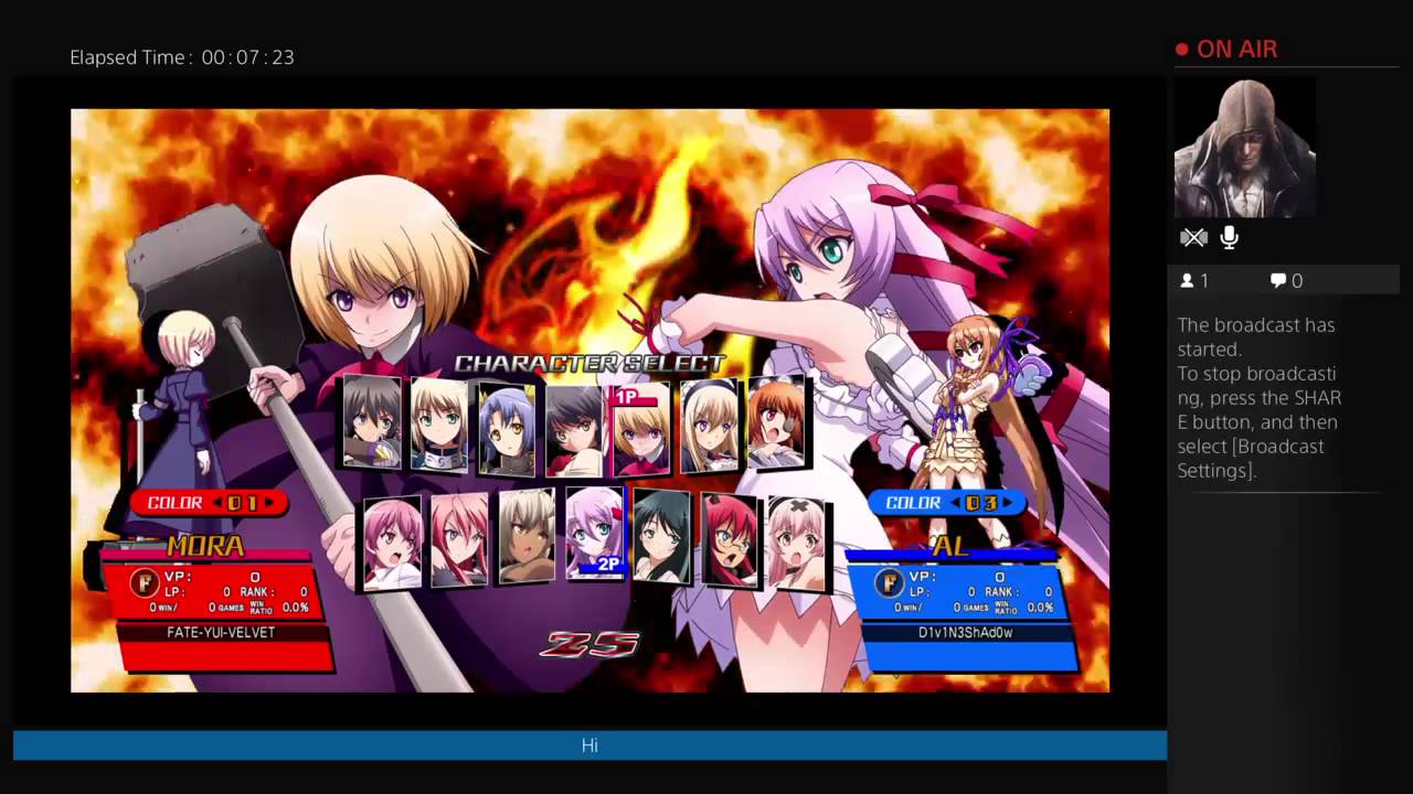 FATE-YUI-VELVET's Live PS4 Broadcast loli fighter 2016 with Jay thomas