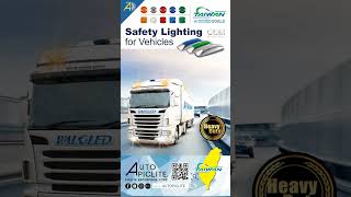 Bright, durable LED side marker with special reflective lens