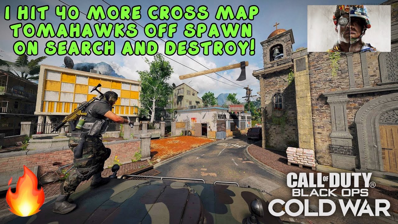 I HIT 40 MORE CROSS MAP TOMAHAWKS OFF SPAWN ON SnD! | Call Of Duty Black Ops Cold War