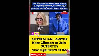 Australian lawyer, Kate Gibson to Join Duterte's, #trending#duterte#shortsvedio