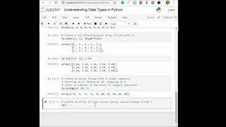Creating Arrays from Scratch || Data Science || Machine Learning  || Python Programming Language ||
