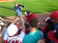 Ryan Zimmerman signing autographs at 2015 Spring Training