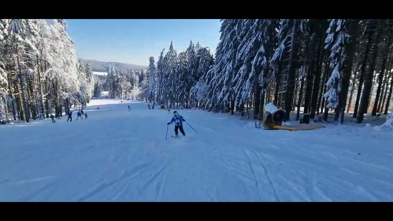 Niko v Řičky - Orlických hor, Modrá sjezdovka 09.02.2023