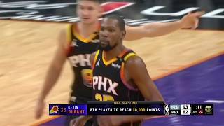 Kevin Durant scores his 30,000th career point, becoming 8th player ever to reach milestone