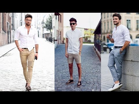 White Shirt Outfit Ideas For Men - YouTube