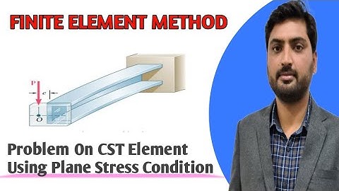|Finite Element Method| |Problem on CST Element Using Plane Stress Condition| Lecture-17