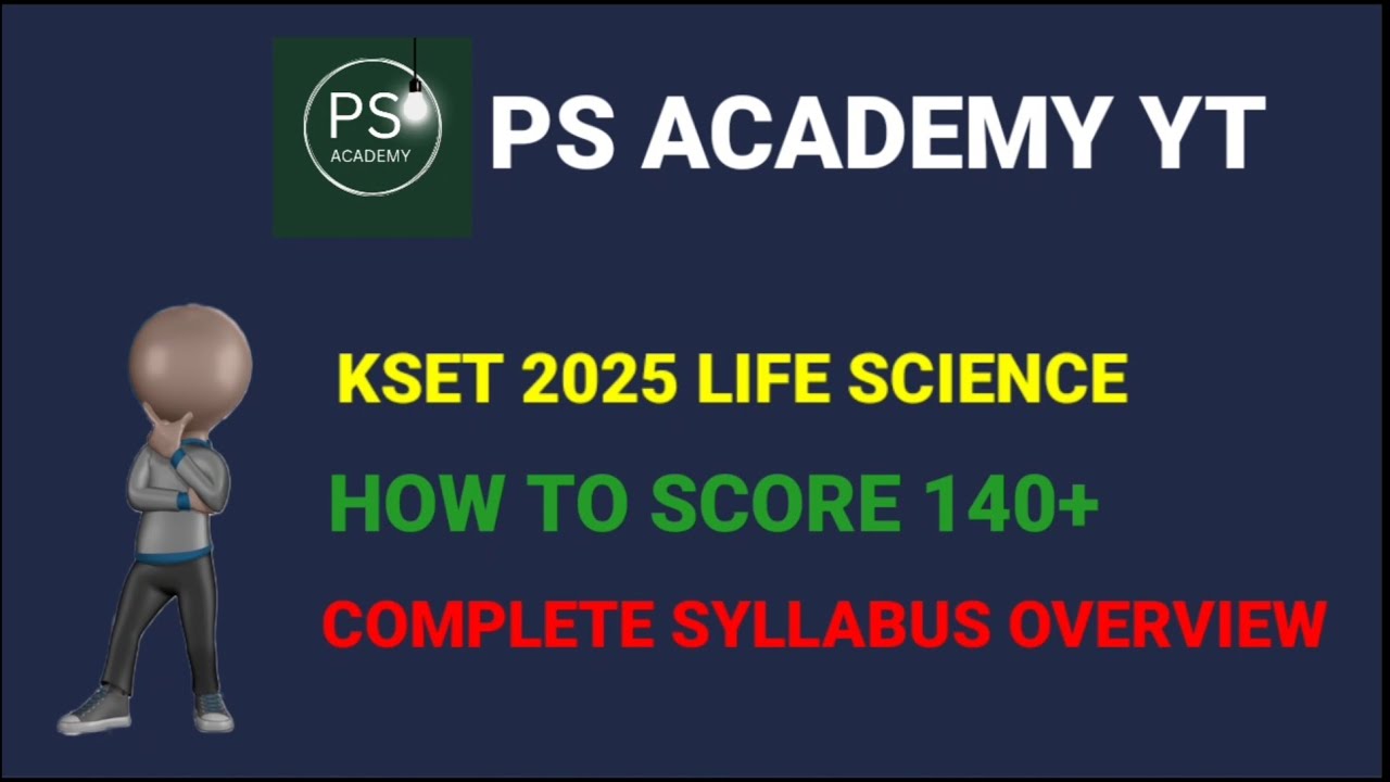 Kset Life Science Pattern KSET 2025 Life Sciences P2 ( paper 2 ) Study Planning #kset - YouTube