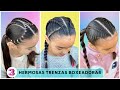 3 PEINADOS LINDISIMOS CON TRENZAS BOXEADORAS | PEINADOS PARA NIÑAS