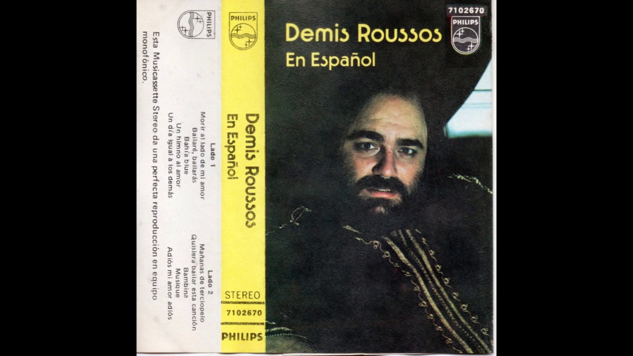 Demis Roussos En Espanol 1977 Cassette Full Album Youtube