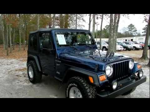 2002 JEEP WRANGLER REVIEW TJ SPORT 4X4 * NEW TIRES * NEW TOP * FOR SALE @ RAVENEL FORD * CHARLESTON