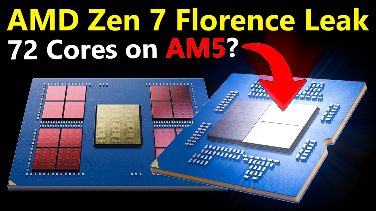 AMD Zen 7 Florence Leak: 288C EPYC Could Spawn 72C AM5!