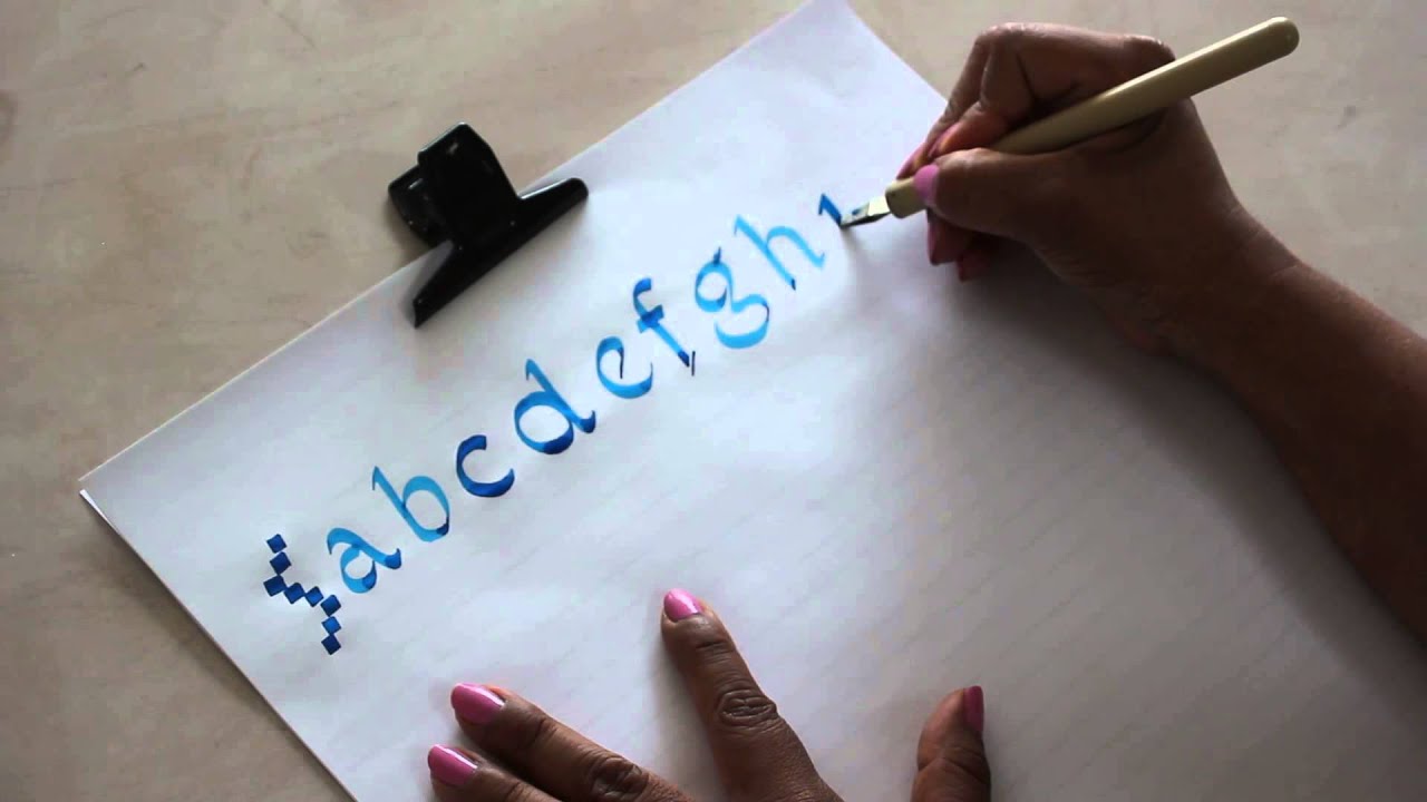 Curso de Caligrafía. Lección 4 (Letra carolingia)