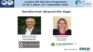SPE London Net Zero committee presents: The Hype of Geothermal Industry