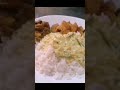Rice with Beef Curry and Pottatto Fry 🥰 #short #shorts #shortvideo