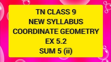 TN Samacheer 9 Maths coordinate Geometry Ex 5.2 Sum 4(ii)