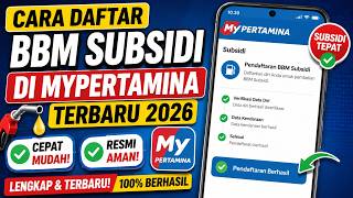 Cara Daftar BBM Subsidi di MyPertamina Terbaru 2026 | Dapat Barcode Pertalite Cara Daftar BBM Subsidi di MyPertamina Terbaru 2026 | Dapat Barcode Pertalite