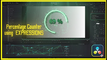 Learn Fusion Page "Percentage Counter" in Da Vinci Resolve using EXPRESSIONS