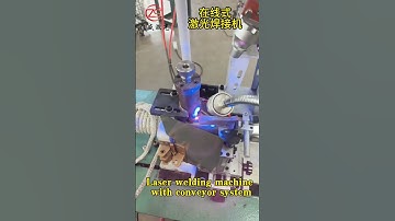 Customized laser welding machine with conveyor system weld pipes #laserwelding #online #pipe