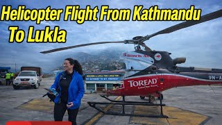 Amazing Helicopter Flight From Kathmandu To Lukla