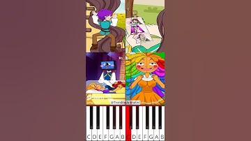 Squid game x Poppy playtime love story Complete Edition (@TrendingAnimated) - Octave Piano Tutorial