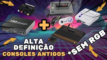 Cabo SCART melhor qualidade de vídeo em CONSOLES SEM RGB - Adaptadores e Configurações!