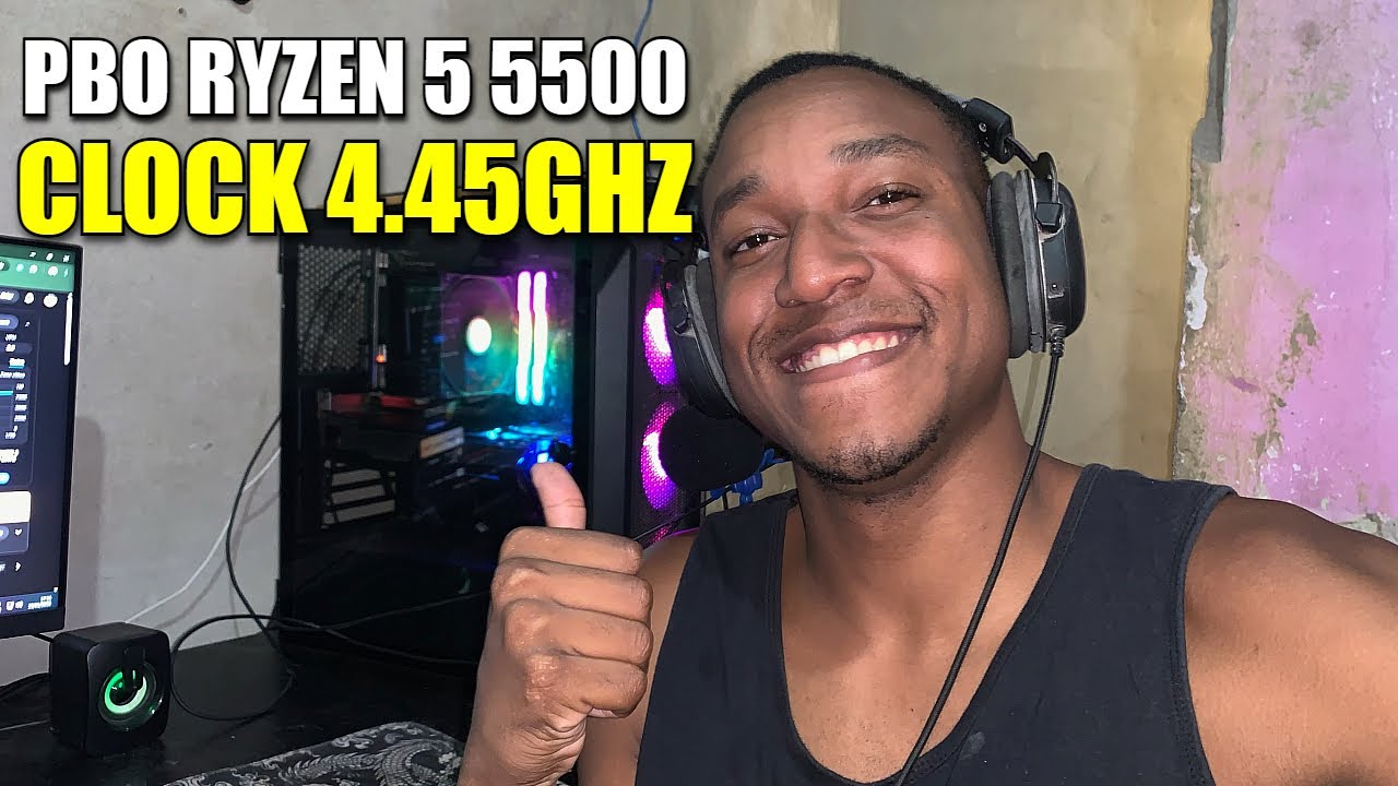 Apliquei PBO no Ryzen 5 5500! Testando Novo Boost do CPU em Games