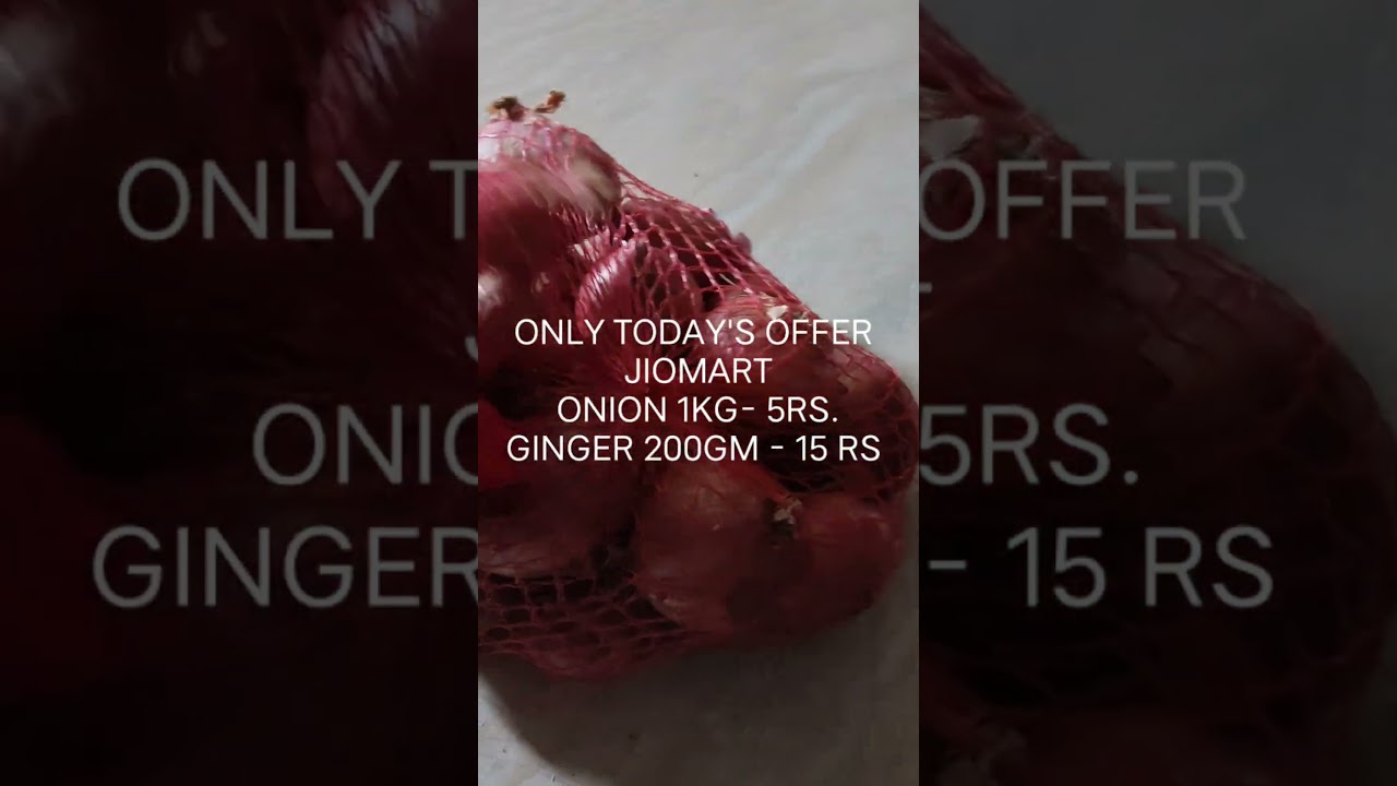 ONLY today's offer for ONION 5rs.kg Grab this deal.I ordered it is Subscribe for updates 
