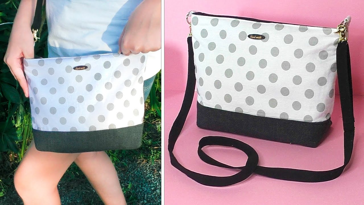 DIY Shoulder Bag /Medium Shoulder Bag Tutorial/중간크기의 예쁜 숄더백 만들기/가방만들기