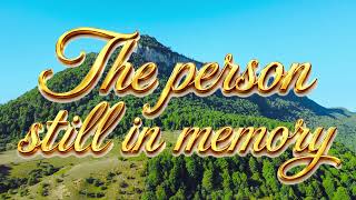 🎵  The Person Still in Memory – SGM