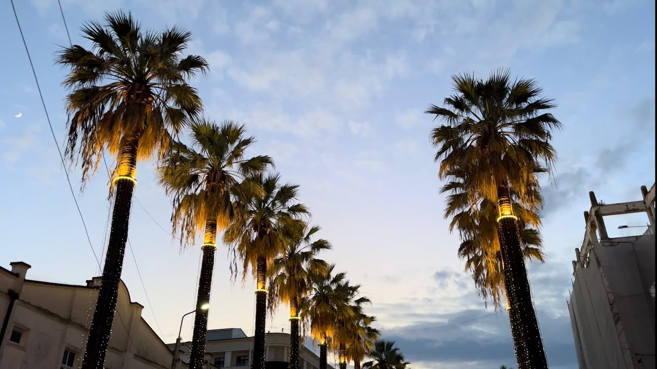 Прогулка Абхазия в 4К. Набережная города Сухум. Июнь 2024