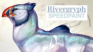 An absolute unit  Rivergryph Random Creature Design (Speedpaint)