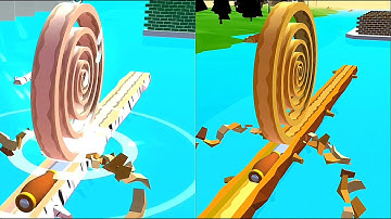 Spiral Roll!! very satisfying and relaxing game All Levels (6-8) asmr