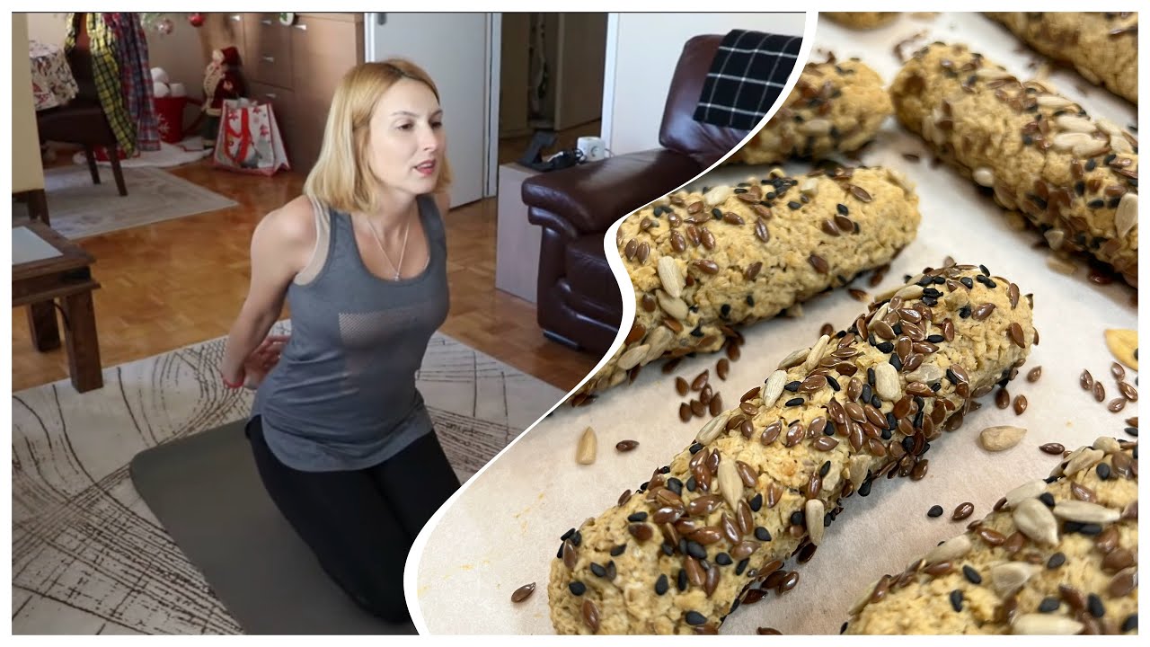 Vraćam se u laganu rutinu – istezanje, kuća i domaći ručak | Realan vlog