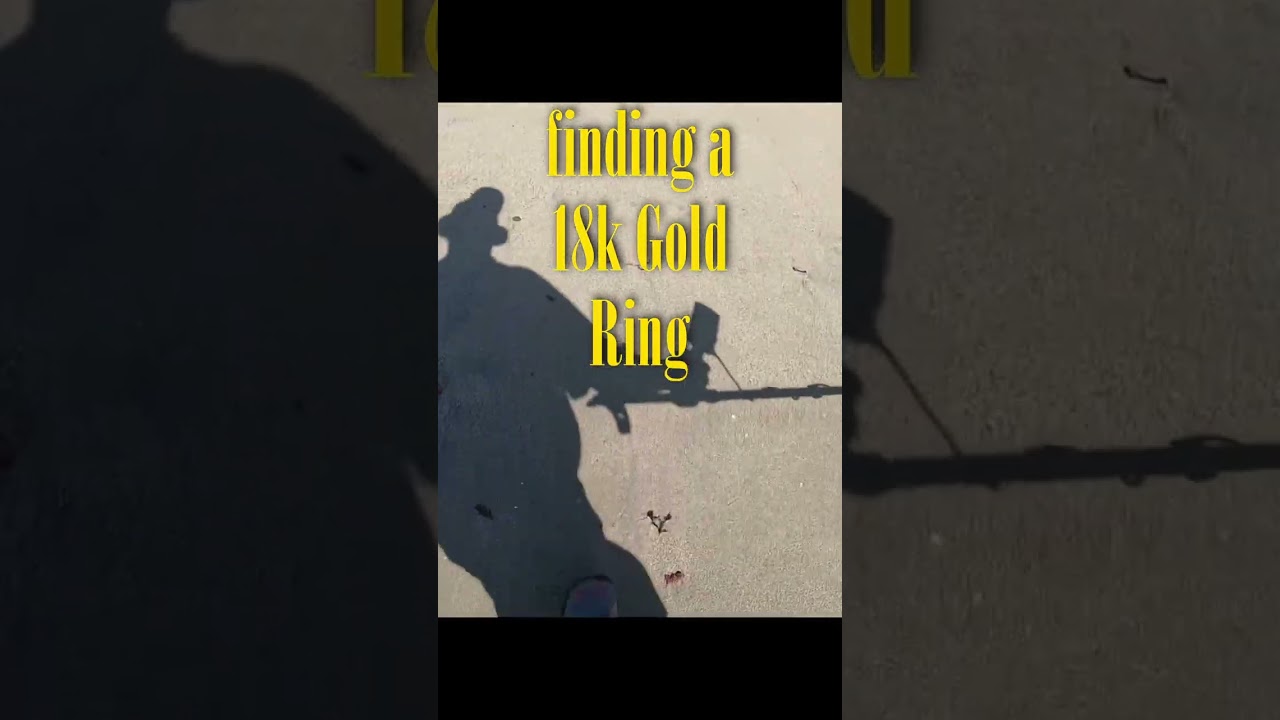 I found a gold ring beach metal detecting