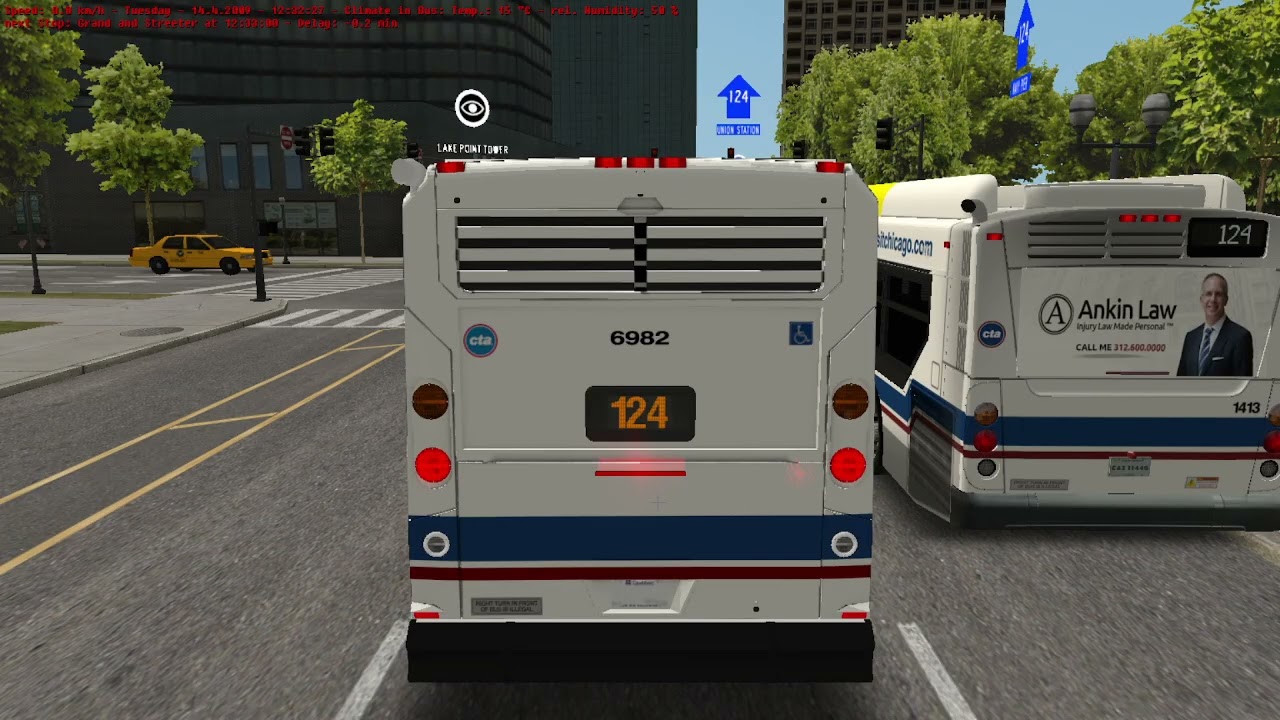 OMSI 2 Chicago downtown route 124 to ogilvie and union station 