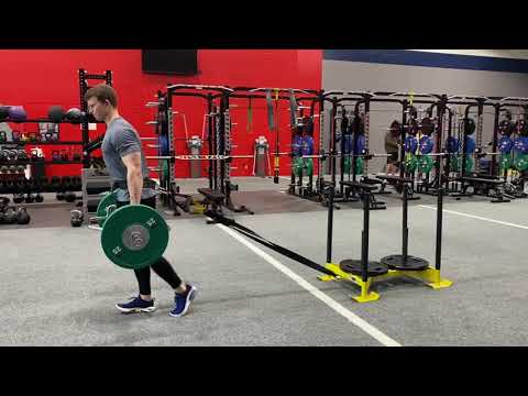 Sled-Resisted Trap Bar Carry