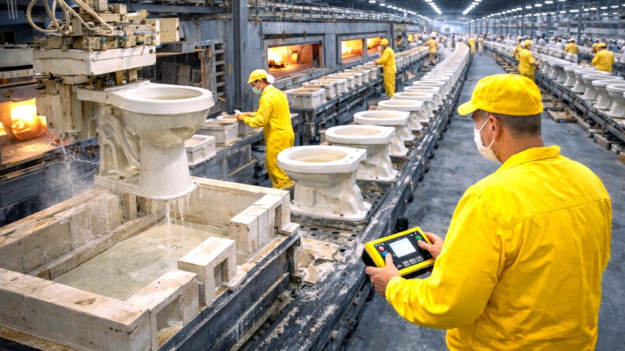 CÓMO się produkują INODORY z PORCELANY | PROCES przemysłowy