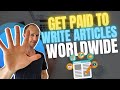 5 Ways to Get Paid to Write Articles Worldwide (All Languages)