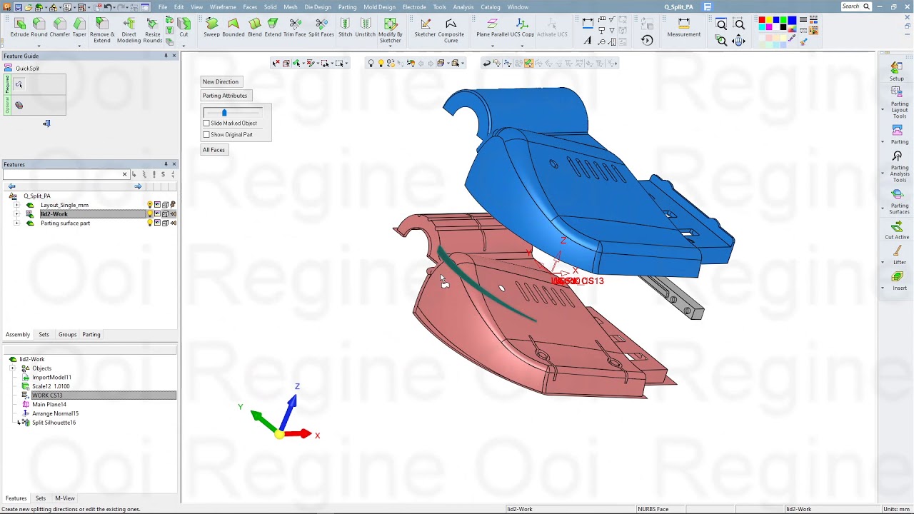 ID2005051120 Tutorial CAD Quick Split 2 Assign split direction - YouTube