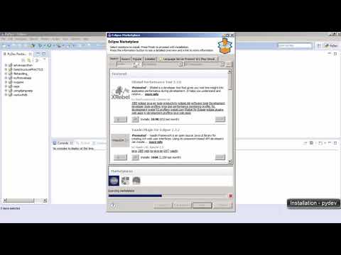 Installation of Eclipse with pydev plugin