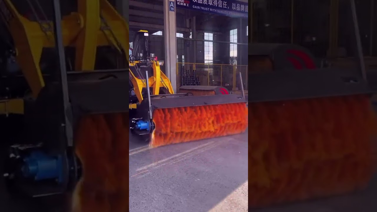 Winter Road Snowplow Snow Removal Process