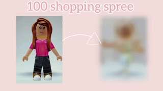 100 robux shopping spree! First time getting robux!